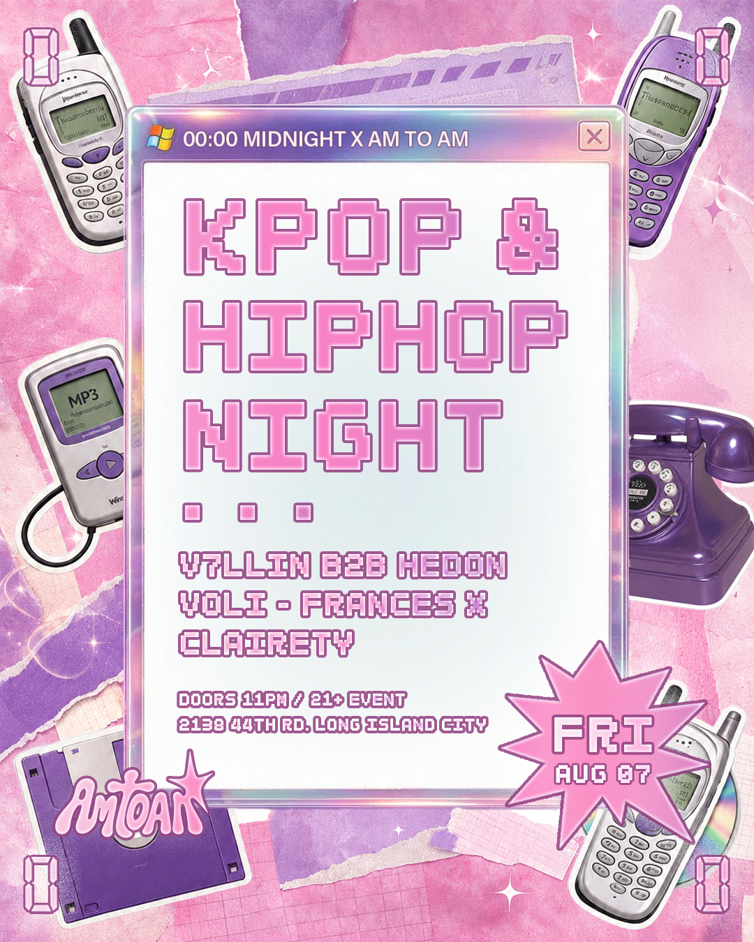 Kpop x Hiphop Night at 00:00 Club in New York, NY